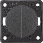 Przełącznik podwójny 230V BERKER antracyt