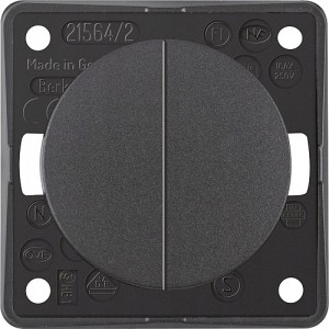 Przełącznik podwójny 230V BERKER antracyt