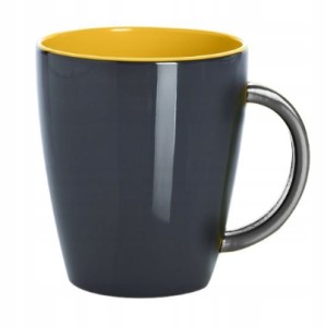 Kubek z melaminy camping GIMEX Szaro/Żółty 350ml