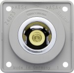 Gniazdko zapalniczki BERKER 12V 20A 22mm szary