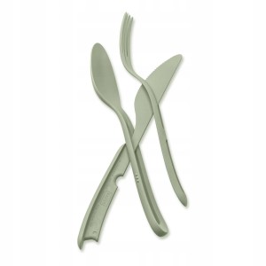 Sztućce turystyczne KOZIOL KLIKK 3cz Zielone Jasne