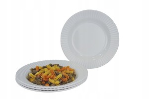 Zestaw 4 talerzy do zupy GIMEX Edelweiss białe