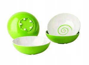 Miski campingowe zestaw 4szt Lime Twist GIMEX