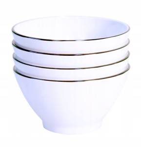 Miski campingowe zestaw 4szt Linea Black GIMEX