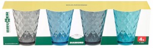Szklanki campingowe BRUNNER Diamond 4szt 0.3l