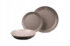 Zestaw z melaminy obiadowy EARTH Deluxe 2 osoby