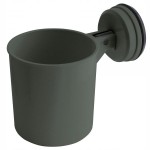 Kubek pojemnik na przyssawkę okrągły Etrail antracyt