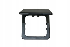 Ramka pojedyńcza gniazda 230V HABA czarna