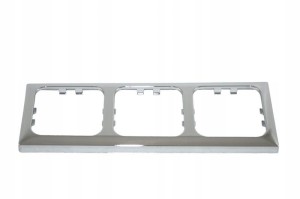 Ramka potrójna gniazda 230V HABA chrom