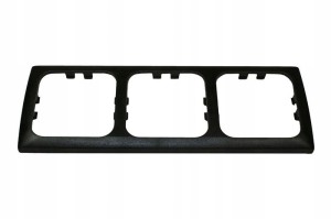 Ramka potrójna gniazda 230V HABA czarna