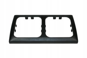 Ramka podwójna gniazda 230V HABA czarna