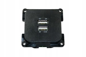 Gniazdo wewnętrzne USB HABA czarne