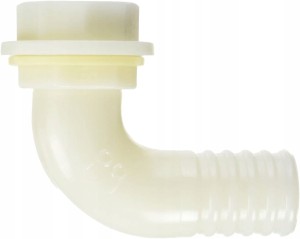 Złączka króciec do zbiornika wody kątowa 25mm 90st