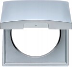 Ramka gniazda 230V BERKER pojedyncza szara z klapą