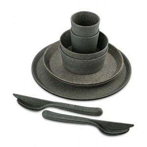 Zestaw obiadowy kempingowy KOZIOL Helsinki  Ash Grey