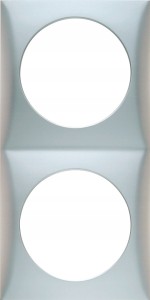 Ramka gniazdka 230V BERKER podwójna antracytowa