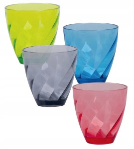 Szklanki kempingowe CAMP4 Burano 4szt mix kolor