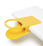 Uchwyt na kubek GIMEX klips do stołu żółty 
