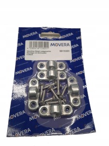 Uchwyt zaczep przedsionka metalowy poziomy 5szt